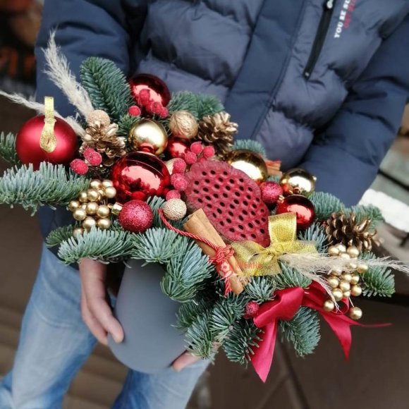 Композиция «Поздравляю с Новым годом!» заказать за 4 910 руб. с доставкой